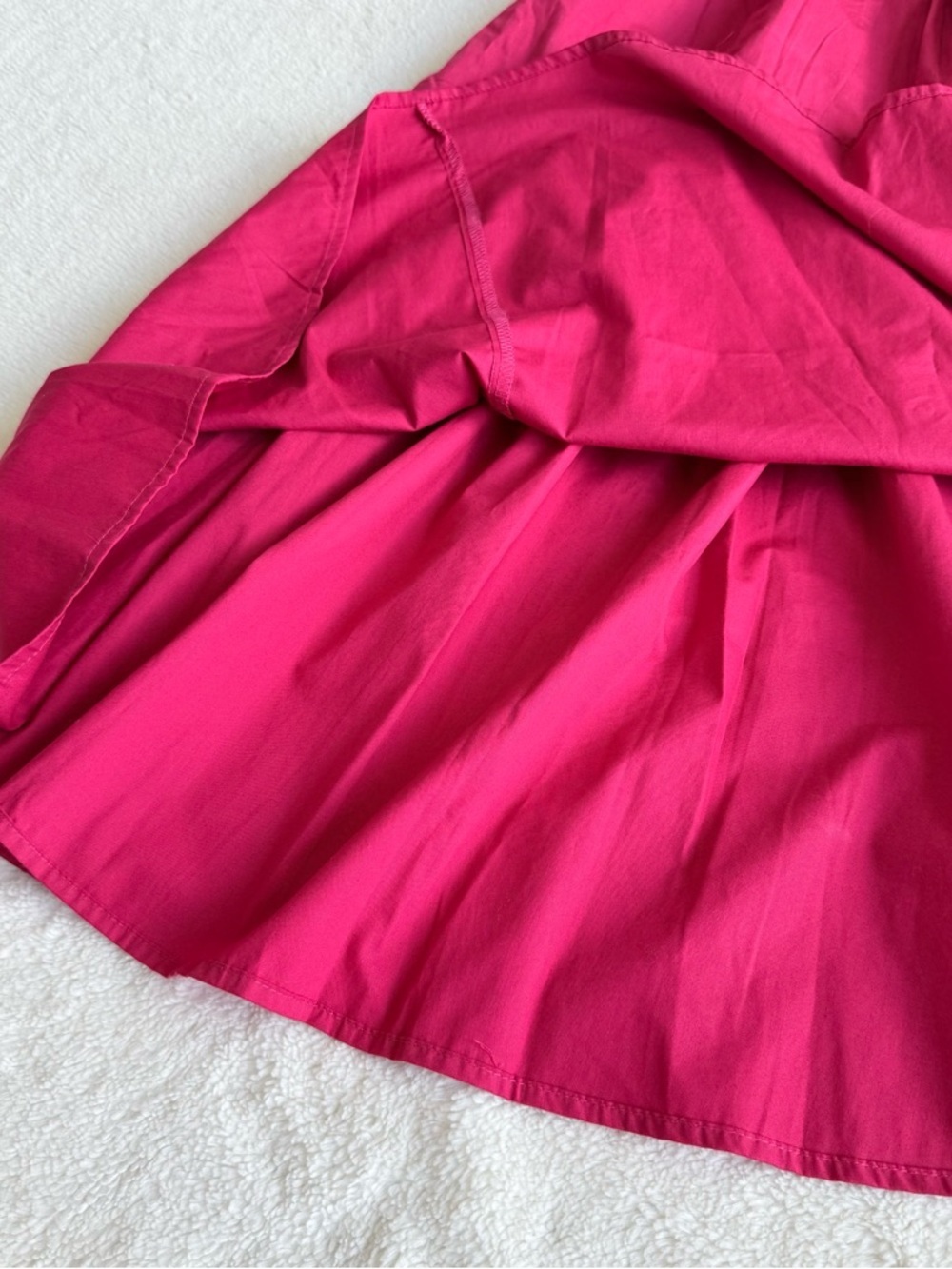 Abercrombie & Fitch NWT Emerson Ruched Pink Berry Midi Dress XS Tall - Picture 6 of 9